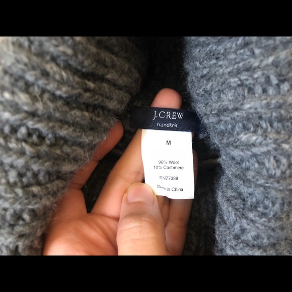 J.Crew wool cashmere snowflake turtleneck sweater - Picture 4 of 6